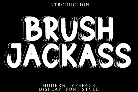 Brush Jackass: A Playful Display Font That Pops on the Web
