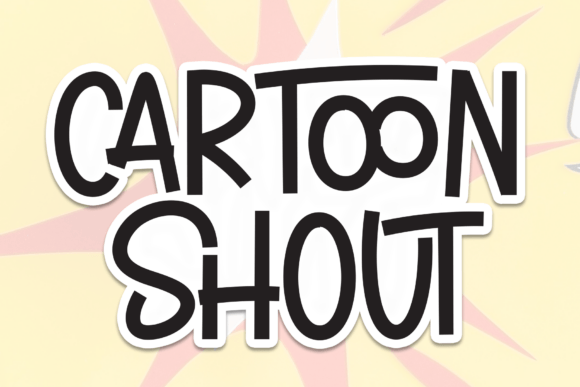 Cartoon Shout: A Playful Display Typeface for Your Brand