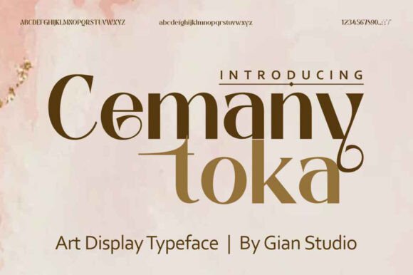 Cemany Toka: A Luxury Ligature Font for Handmade Businesses