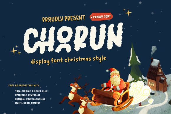 Chorun: A Joyful Display Font for Holiday Campaigns