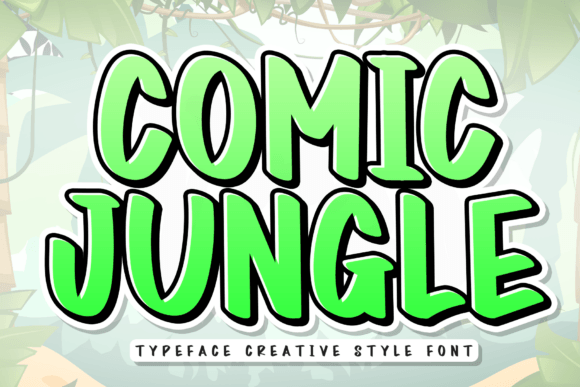 Comic Jungle: A Playful Display Font for Small Business Branding