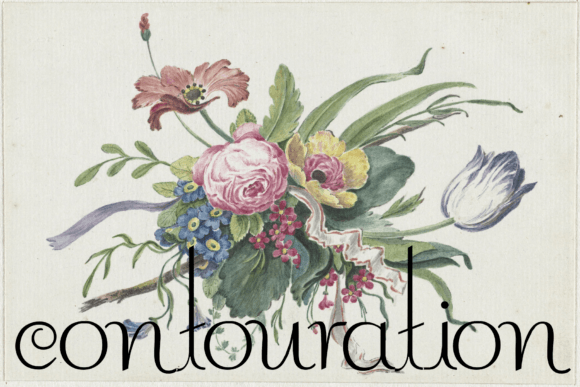 Contouration: A Retro Display Typeface for Editorial Design