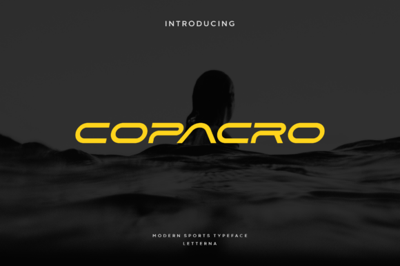 Copacro: A Display Font with Sports Energy and Smooth Curves