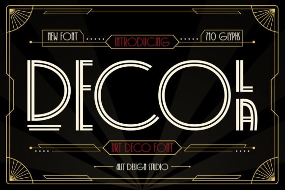 Decola: The Art Deco Typeface That Makes Small Brands Stand Out