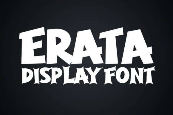 Erata: A Display Font That Earns Its Space