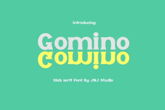 Gomino Font: A Slab Serif for Bold Campaign Visuals
