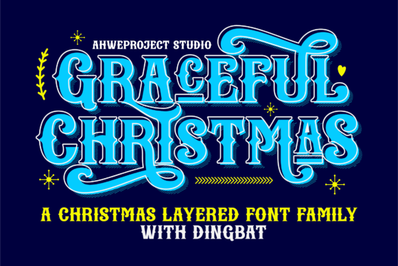 Graceful Christmas: A Display Font That Feels Like Holiday Light