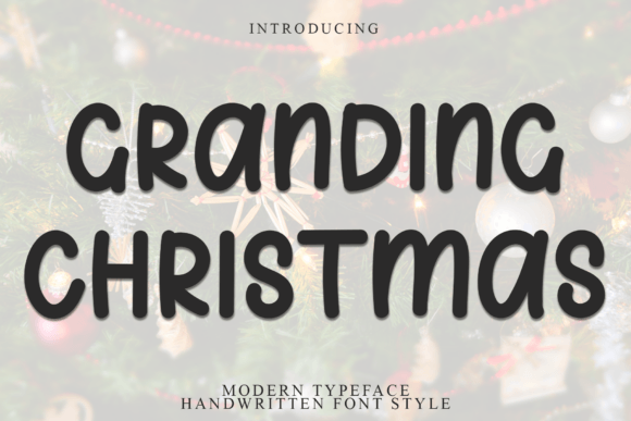 Granding Christmas: A Display Font That Elevates Holiday Branding