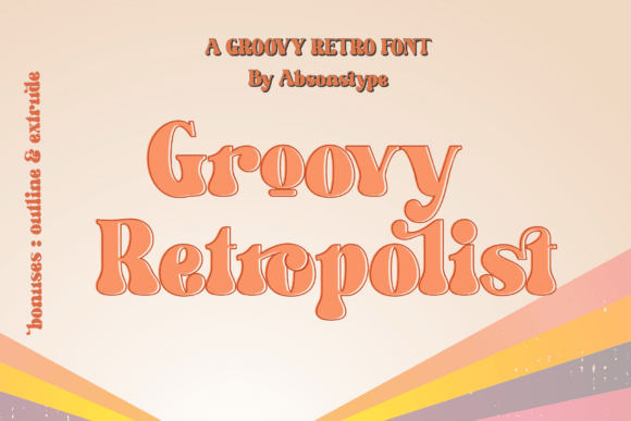 Groovy Retropolist Font: Bold Display Type for Campaign Design