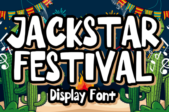 Jackstar Festival Font: Playful Heart for Editorial Design