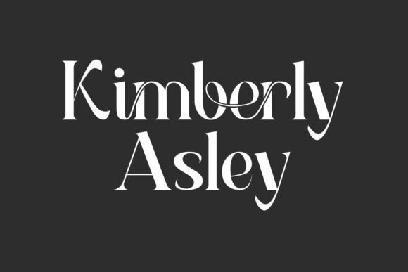 Kimberly Asley: A Refined Display Font for Thoughtful Branding