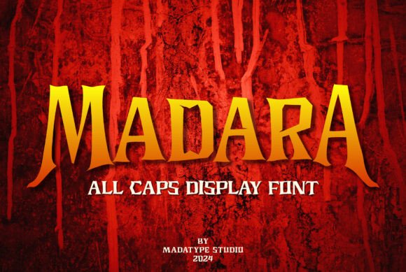 Madara: A Spooky Display Font for Editorial Impact