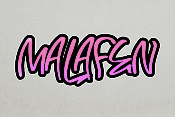 Malafen Font Review: A Bold Handbrush Typeface