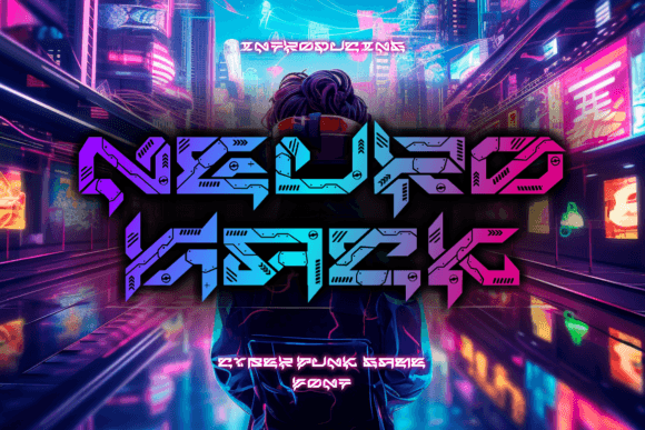 Neuro Hack: A Cyberpunk Typeface for Digital Design
