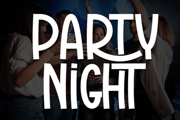 Party Night Font: Bold, Fun Branding for Small Businesses