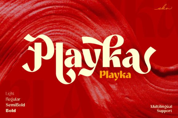 Playka Font: Display Typeface for Campaign Design