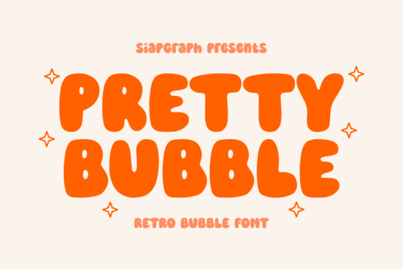 Pretty Bubble: A Bubbly Retro Font Crafters Adore