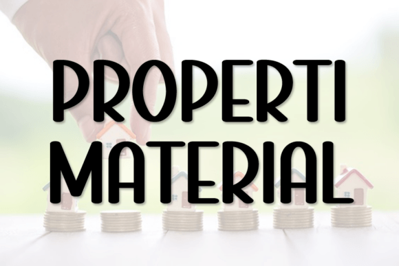Properti Material: A Playful Display Font for Digital Brands