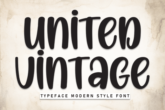 United Vintage: A Bold Display Font for Campaign Designers