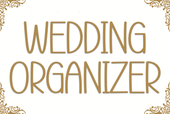 Wedding Organizer: A Playful Display Font with Editorial Charm