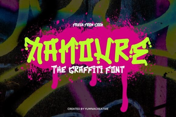 Xanovre: A Bold Graffiti Display Font for Digital Creatives